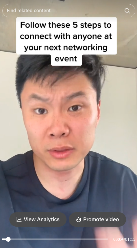 My first TikTok video